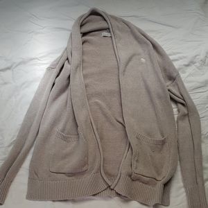 Beige throw sweater